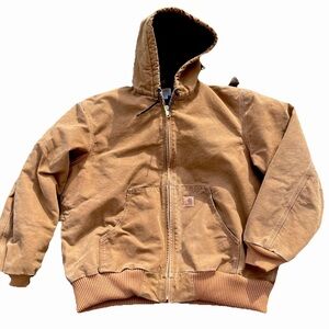 Carhartt Bomber Jacket J130 211 Men’s size XL coat Light Brown Tan EUC
